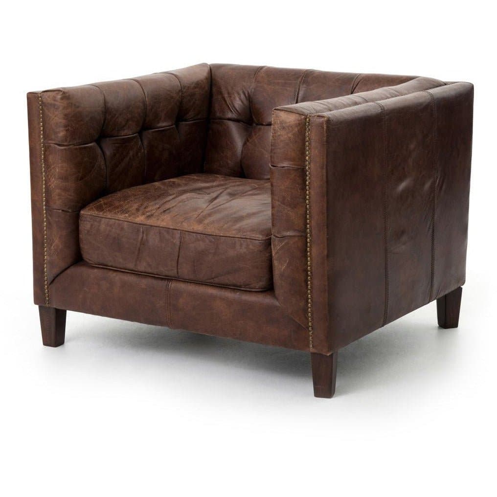 Abbott Club Chair in Cigar - HER Home Design Boutique
